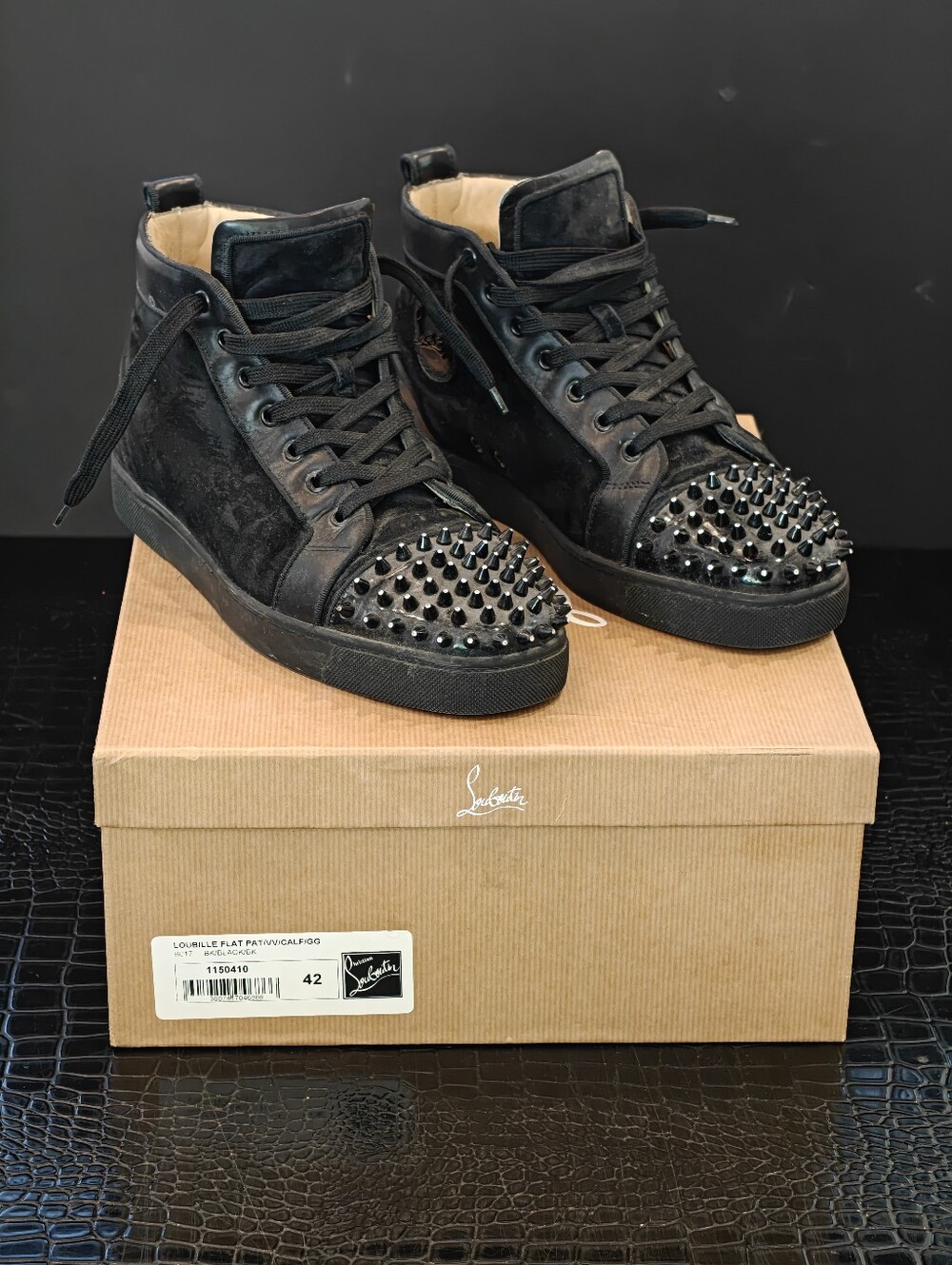 Christian Louboutin LOUBILLE FLAT PAT/VV/CALF/GG